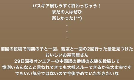 佐野ひなこが渡辺翔太との交際匂わせ否定、インスタグラム・ストーリーズのコメント