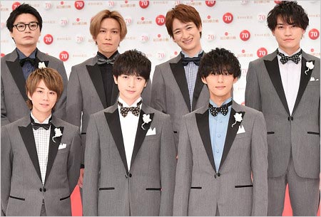 紅白初出場のキスマイ