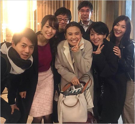 平野早矢香さん、斉藤一也部長、植草朋樹アナ、大橋未歩アナ、増田和也アナ、福田典子アナ