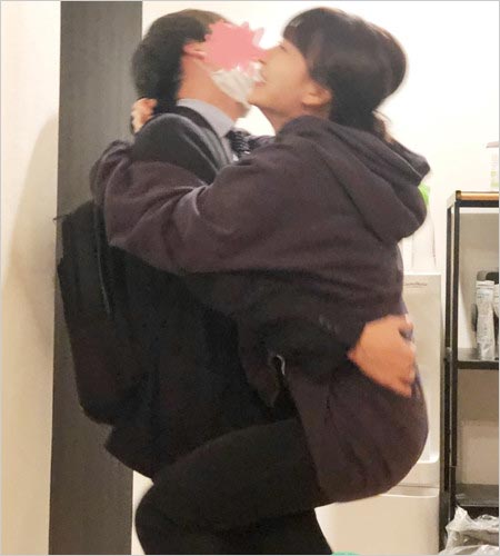 あいのり桃と彼氏のツーショット