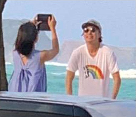 櫻井翔と恋人A子のハワイ旅行写真
