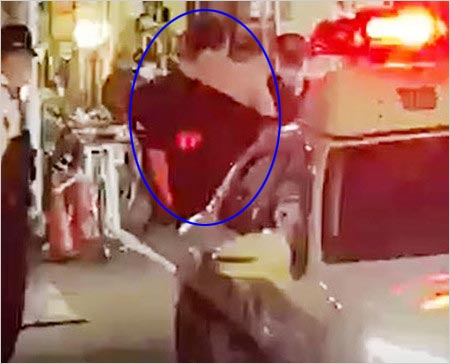 清原和博が銀座で泥酔トラブル・警察沙汰の現場写真