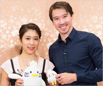 元アイスダンスペアのクリス・リードと村元哉中選手