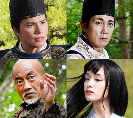 テレ朝ドラマ『陰陽師』出演者(市原隼人・佐々木蔵之介・竹中直人・剛力彩芽)