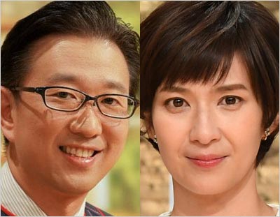 小木逸平アナと徳永有美アナ(報道ステーションのメインキャスター)