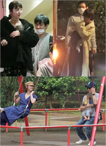 アンジャッシュ渡部建と佐々木希&子供の写真