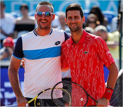 ビクトル・トロイツキ選手&ノバク・ジョコビッチ選手