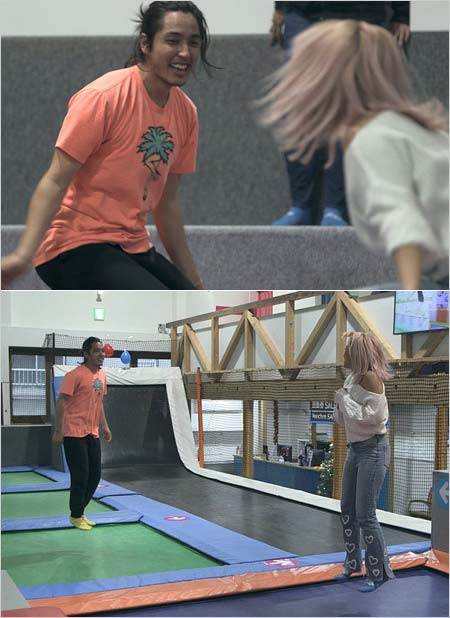 小林快と木村花のトランポリンデート