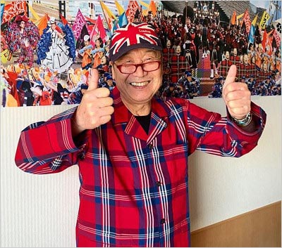 山本寛斎が白血病を公表時の写真