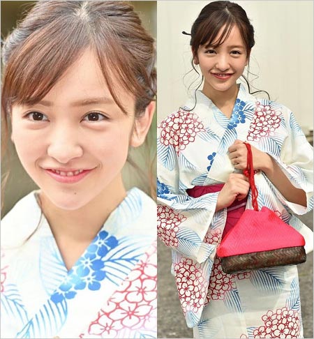 板野友美の浴衣姿