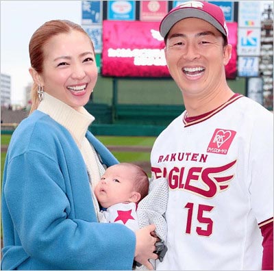 サントス・アンナと夫の美馬学投手