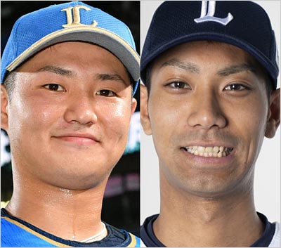 埼玉西武ライオンズ佐藤龍世選手と相内誠投手