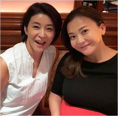 華原朋美と高嶋ちさ子の2ショット、第1子出産前