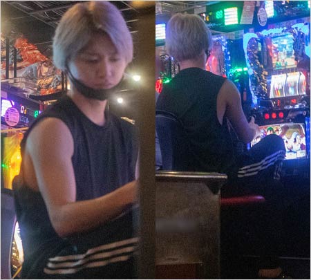 宇宙Six・山本亮太がパチスロ店に出入りする姿