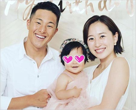 瀬戸大也・馬淵優佳＆長女