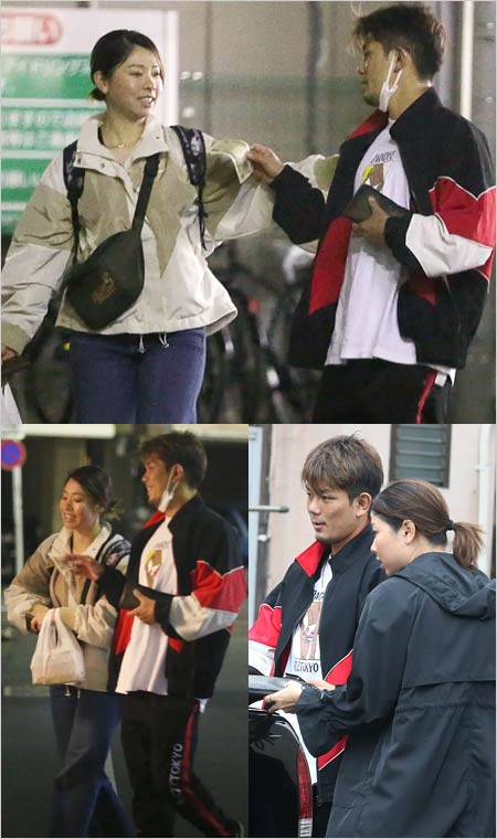 皇治選手と森田理香子の2ショット