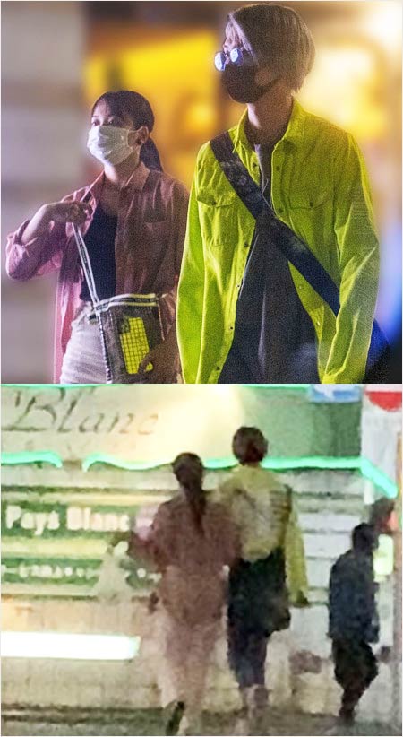 元MADE稲葉光と元Berryz工房・須藤茉麻のホテル密会、2ショット