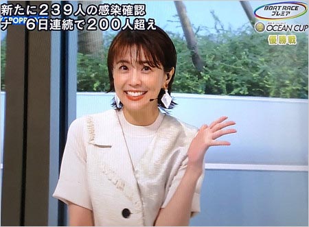 ボートレース番組司会の小林麻耶アナウンサー