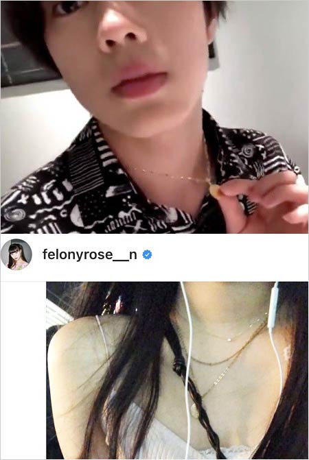 美 少年・佐藤龍我&鶴嶋乃愛のお揃いネックレス