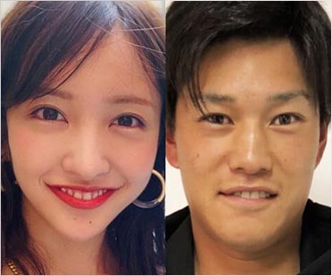 元AKB48板野友美&高橋奎二投手(東京ヤクルトスワローズ)