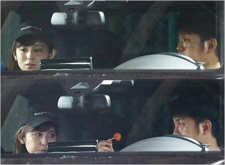 ヤクルト原樹理投手とフジテレビ久慈暁子アナウンサーのFRIDAY撮影の密会写真