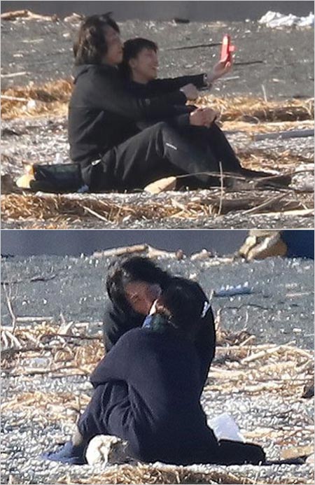 鈴木杏樹と不倫相手・喜多村緑郎の不倫デート・キス現場の週刊文春撮影写真