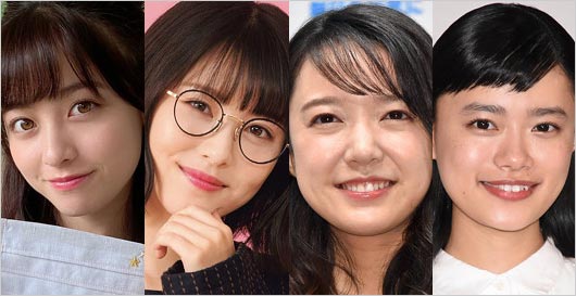 橋本環奈・浜辺美波・上白石萌音・杉咲花