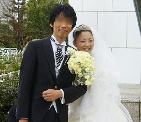 原田亜弥子アナと旦那の結婚式画像
