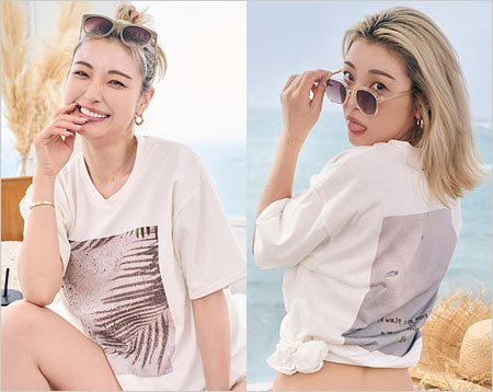 木下優樹菜とTo the seaコラボTシャツ画像