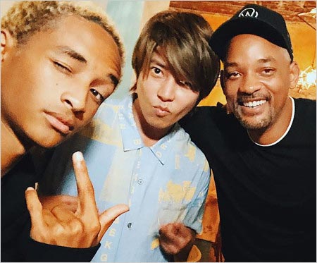 山下智久とウィル・スミス&息子ジェイデン・スミス
