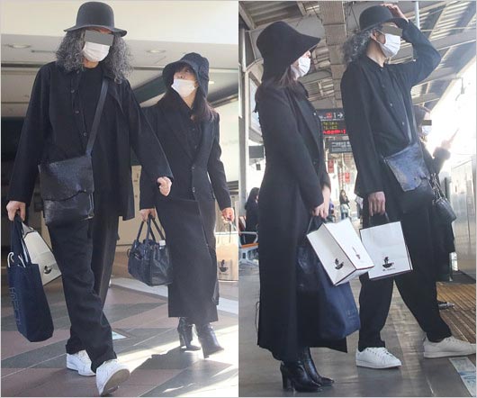 フライデー撮影の斉藤由貴と仕事仲間のランチデート画像