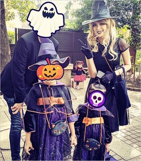 吉瀬美智子と元旦那、子供たちの画像