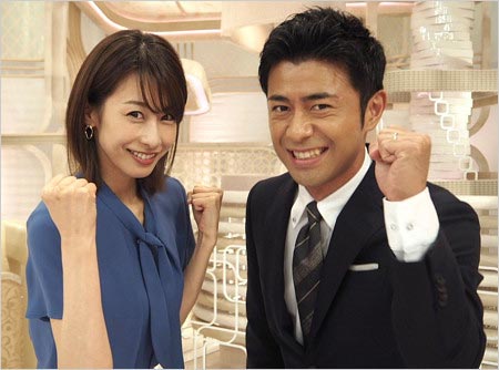 加藤綾子アナと榎並大二郎アナ