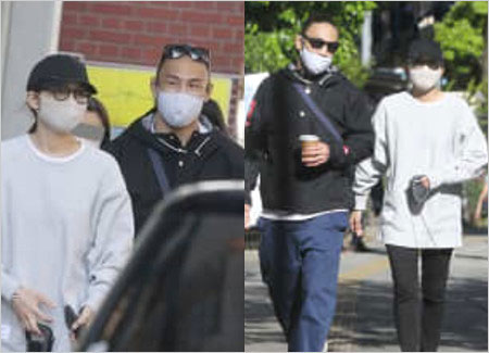 フライデーの川口春奈と格闘家の彼氏・矢地祐介の散歩画像