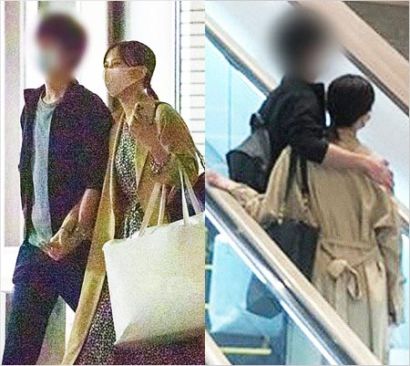 FLASHの山本雪乃アナと恋人のデート画像