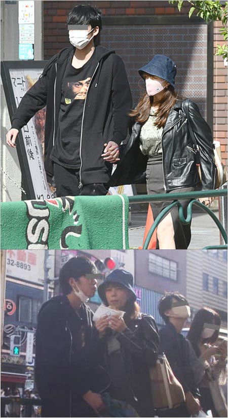 FRIDAYの三谷紬アナウンサーと恋人の手繋ぎデート画像