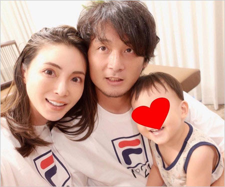 押切もえと旦那・涌井秀章投手&子供の画像
