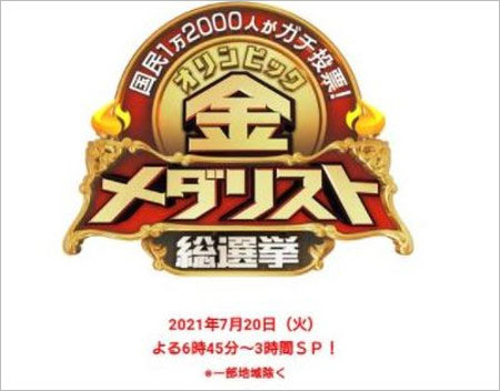 金メダリスト総選挙 タイトル変更前の公式サイト画像