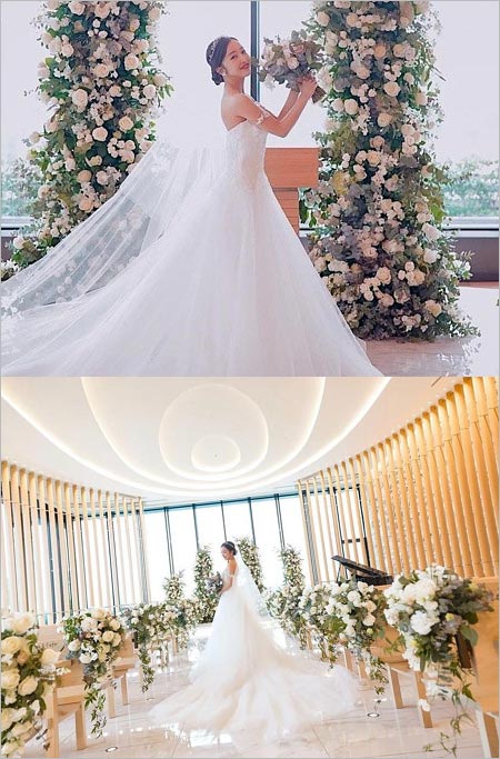 板野友美ウェディングドレス姿の画像