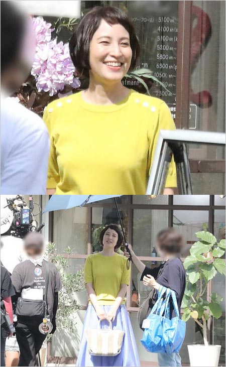 鈴木杏樹が出演ドラマ金魚妻のロケ撮影風景画像