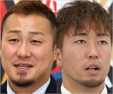中田翔選手と井口和朋投手