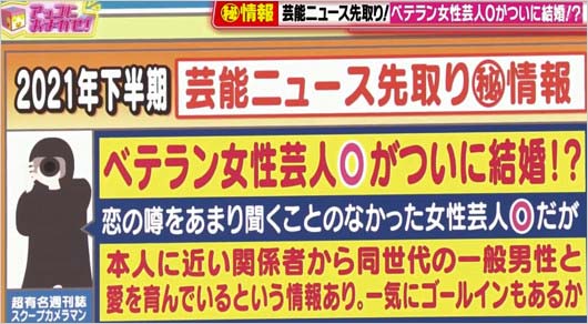 アッコにおまかせ イニシャル答え予想 ベテラン女性芸人oが結婚 芸人と女優 人気女性芸能人とアーティスト離婚へ 今日の最新芸能ゴシップニュースサイト 芸トピ