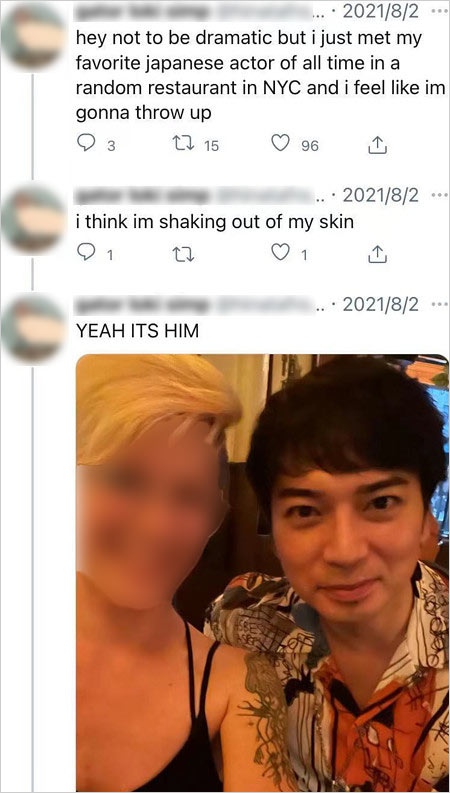 松本潤アメリカ・ニューヨーク滞在時の画像