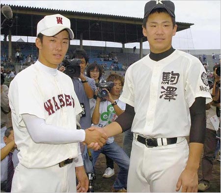 斎藤佑樹投手と田中将大投手