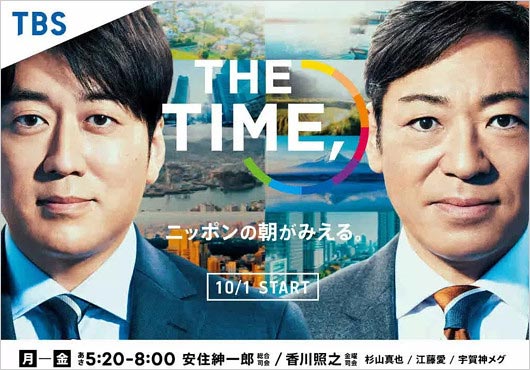 安住紳一郎・香川照之のTBS番組THE TIME,