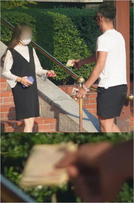 市川海老蔵と隠し子説のA子が金銭授受現場画像