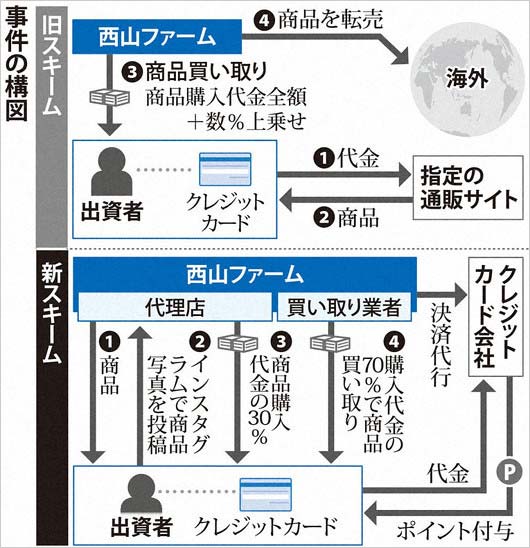 西山ファーム巨額投資詐欺事件の構造