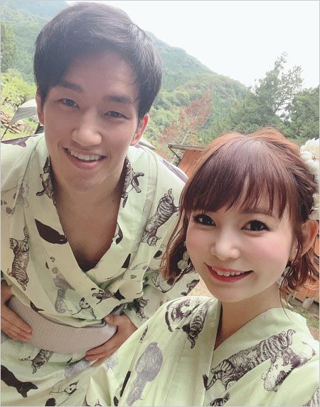 しょこたんと朝倉海選手の浴衣2ショット画像