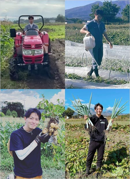 工藤阿須加が山梨県北杜市の農園で農業するインスタグラム画像