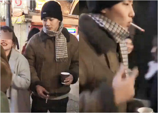 野村周平路上喫煙・タバコで炎上画像